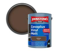 Johnstone's Trade Covaplus Vinyl Matt Walls & Ceilings Emulsion Paint Nut Brown (Ral 8011) 5L