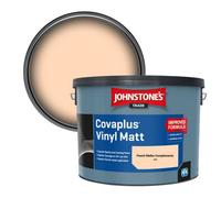 Johnstone's Trade Covaplus Vinyl Matt Walls & Ceilings Emulsion Paint Peach Melba Complements (G25) 10L