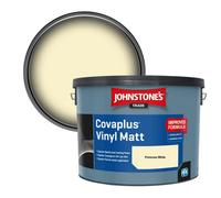 Johnstone's Trade Covaplus Vinyl Matt Walls & Ceilings Emulsion Paint Primrose White 10L