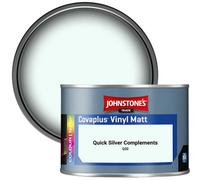 Johnstone's Trade Covaplus Vinyl Matt Walls & Ceilings Emulsion Paint Quick Silver Complements (Q32) 350Ml Tester Pot