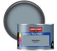Johnstone's Trade Covaplus Vinyl Matt Walls & Ceilings Emulsion Paint Quicksilver (Ppg1041-5) 350Ml Tester Pot