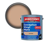 Johnstone's Trade Covaplus Vinyl Matt Walls & Ceilings Emulsion Paint Sandy Beige 2.5L