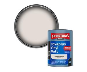 Johnstone's Trade Covaplus Vinyl Matt Walls & Ceilings Emulsion Paint Shepherd's Warning (Ppg1016-1) 1L