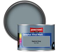 Johnstone's Trade Covaplus Vinyl Matt Walls & Ceilings Emulsion Paint Squirrel Grey (Ral 7000) 350Ml Tester Pot