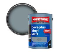 Johnstone's Trade Covaplus Vinyl Matt Walls & Ceilings Emulsion Paint Squirrel Grey (Ral 7000) 5L
