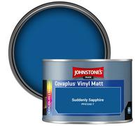 Johnstone's Trade Covaplus Vinyl Matt Walls & Ceilings Emulsion Paint Suddenly Sapphire (Ppg1242-7) 350Ml Tester Pot