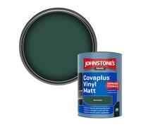 Johnstone's Trade Covaplus Vinyl Matt Walls & Ceilings Emulsion Paint Vine Green 1L
