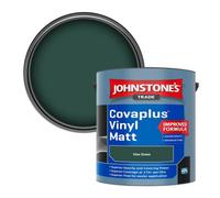 Johnstone's Trade Covaplus Vinyl Matt Walls & Ceilings Emulsion Paint Vine Green 2.5L