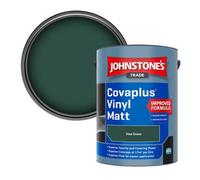 Johnstone's Trade Covaplus Vinyl Matt Walls & Ceilings Emulsion Paint Vine Green 5L