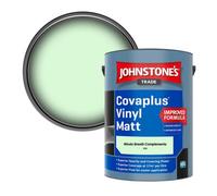 Johnstone's Trade Covaplus Vinyl Matt Walls & Ceilings Emulsion Paint Winds Breath Complements (V26) 5L