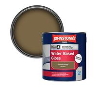 Johnstone's Trade Interior & Exterior Wood & Metal Aqua Water Based Gloss Paint Favorite Fudge (Ppg1099-7) 2.5L