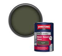 Johnstone's Trade Interior & Exterior Wood & Metal Aqua Water Based Gloss Paint Fresh Basil (Ppg1127-7) 1L