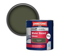 Johnstone's Trade Interior & Exterior Wood & Metal Aqua Water Based Gloss Paint Fresh Basil (Ppg1127-7) 2.5L