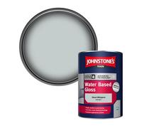 Johnstone's Trade Interior & Exterior Wood & Metal Aqua Water Based Gloss Paint Ghost Whisperer (Ppg1039-1) 1L