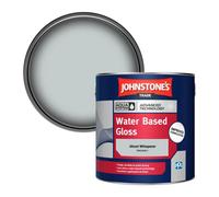 Johnstone's Trade Interior & Exterior Wood & Metal Aqua Water Based Gloss Paint Ghost Whisperer (Ppg1039-1) 2.5L