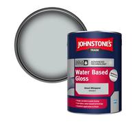 Johnstone's Trade Interior & Exterior Wood & Metal Aqua Water Based Gloss Paint Ghost Whisperer (Ppg1039-1) 5L