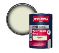 Johnstone's Trade Interior & Exterior Wood & Metal Aqua Water Based Gloss Paint Just Perfect (Ppg1116-1) 5L
