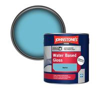 Johnstone's Trade Interior & Exterior Wood & Metal Aqua Water Based Gloss Paint Marina 2.5L