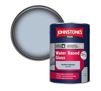 Johnstone's Trade Interior & Exterior Wood & Metal Aqua Water Based Gloss Paint Northern Exposure (Ppg1165-3) 5L