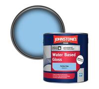 Johnstone's Trade Interior & Exterior Wood & Metal Aqua Water Based Gloss Paint Perfect Day (Ppg1241-3) 2.5L