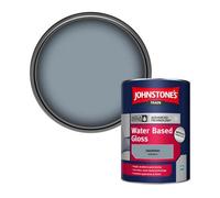 Johnstone's Trade Interior & Exterior Wood & Metal Aqua Water Based Gloss Paint Quicksilver (Ppg1041-5) 1L