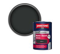 Johnstone's Trade Interior & Exterior Wood & Metal Aqua Water Based Gloss Paint (S 9000-N) 1L