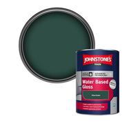 Johnstone's Trade Interior & Exterior Wood & Metal Aqua Water Based Gloss Paint Vine Green 1L