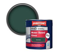 Johnstone's Trade Interior & Exterior Wood & Metal Aqua Water Based Gloss Paint Vine Green 2.5L