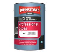 Johnstone's Trade Johnstones Trade Professional Black Gloss Paint 5 Litres