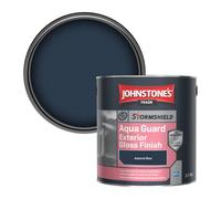 Johnstone's Trade Stormshield Aqua Guard Exterior Gloss Wood & Metal Paint Admiral Blue 2.5L