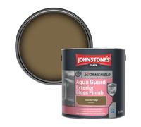 Johnstone's Trade Stormshield Aqua Guard Exterior Gloss Wood & Metal Paint Favorite Fudge (Ppg1099-7) 2.5L