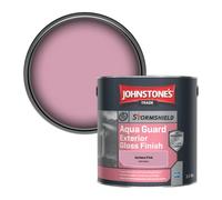 Johnstone's Trade Stormshield Aqua Guard Exterior Gloss Wood & Metal Paint Gerbera Pink (Ppg1182-4) 2.5L