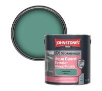 Johnstone's Trade Stormshield Aqua Guard Exterior Gloss Wood & Metal Paint Treasure Isle (Ppg1141-5) 2.5L