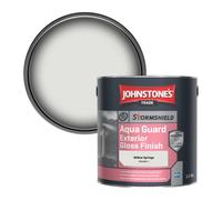 Johnstone's Trade Stormshield Aqua Guard Exterior Gloss Wood & Metal Paint Willow Springs (Ppg1007-1) 2.5L