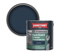 Johnstone's Trade Stormshield Aqua Guard Exterior Primer Undercoat Wood & Metal Paint Admiral Blue 2.5L