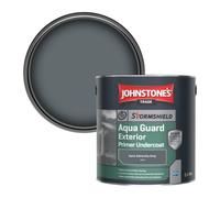 Johnstone's Trade Stormshield Aqua Guard Exterior Primer Undercoat Wood & Metal Paint Dark Admiralty Grey (632) 2.5L