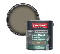 Johnstone's Trade Stormshield Aqua Guard Exterior Primer Undercoat Wood & Metal Paint Dark Ash (Ppg1025-5) 2.5L