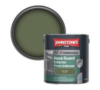 Johnstone's Trade Stormshield Aqua Guard Exterior Primer Undercoat Wood & Metal Paint Dark Sage (Ppg1124-6) 2.5L