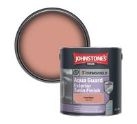 Johnstone's Trade Stormshield Aqua Guard Exterior Satin Wood & Metal Paint Coral Dawn (Ppg1191-4) 2.5L