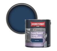 Johnstone's Trade Stormshield Aqua Guard Exterior Satin Wood & Metal Paint Oxford Blue 2.5L