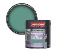 Johnstone's Trade Stormshield Aqua Guard Exterior Satin Wood & Metal Paint Treasure Isle (Ppg1141-5) 2.5L