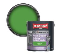 Johnstone's Trade Stormshield Aqua Guard Exterior Satin Wood & Metal Paint Tropical Leaf (Ppg1225-7) 2.5L