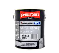 Johnstones Trade Stormshield Self Cleaning Masonry Paint - Brilliant White - 5 Litre