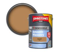 Johnstone's Trade Stormshield Smooth Masonry Paint Deep Buff (360) 5L