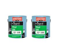 Johnstone's Trade Vinyl Silk Paint Brilliant White 2.5L Pack Of 2