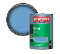 Johnstone's Trade Vinyl Silk Walls & Ceilings Emulsion Paint Ocean Horizon (Ppg1242-4) 5L