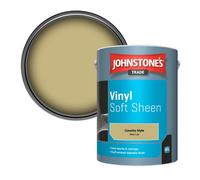 Johnstone's Trade Vinyl Soft Sheen Walls & Ceilings Emulsion Paint Country Style (Ppg11-04) 5L
