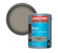 Johnstone's Trade Vinyl Soft Sheen Walls & Ceilings Emulsion Paint Gray By Me (Ppg1008-4) 5L