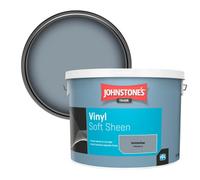 Johnstone's Trade Vinyl Soft Sheen Walls & Ceilings Emulsion Paint Quicksilver (Ppg1041-5) 10L