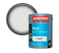 Johnstone's Trade Vinyl Soft Sheen Walls & Ceilings Emulsion Paint Willow Springs (Ppg1007-1) 5L